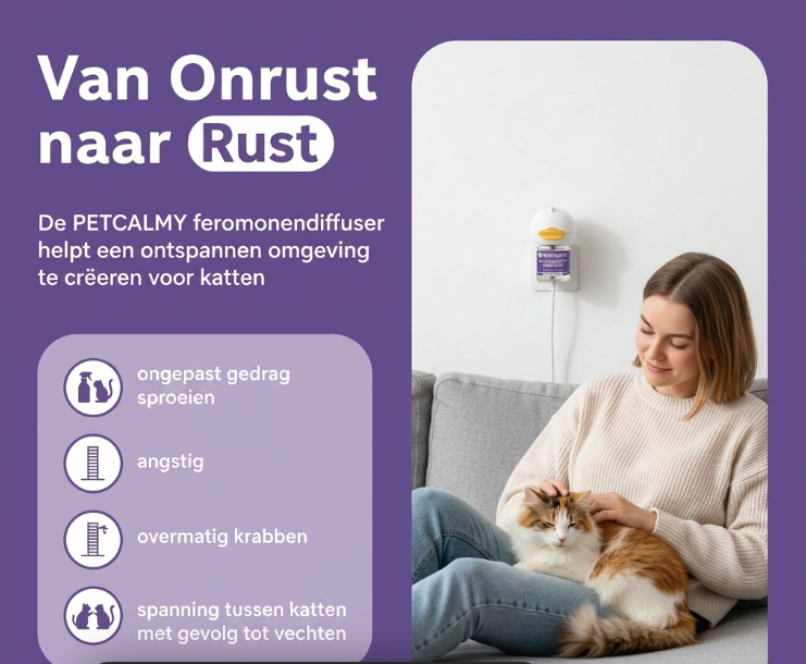 Kalmerende Diffuser voor Katten 🐱 Nu 30% KORTING bij aankoop van 1 diffuser! 🎉 Koop 2 diffusers en profiteer van onze 1+1 GRATIS actie.