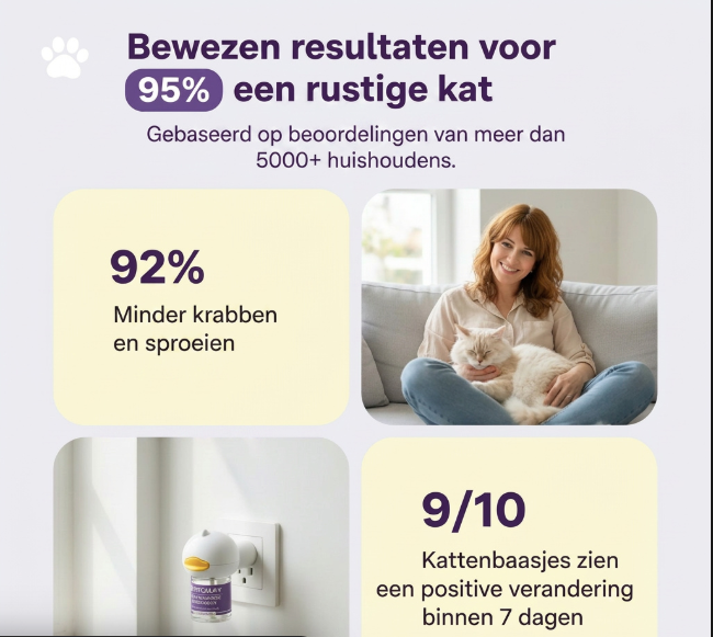 Kalmerende Diffuser voor Katten  🐱 Nu 30% KORTING bij aankoop van 1 diffuser!  🎉 Koop 2 diffusers en profiteer van onze 1+1 GRATIS actie.